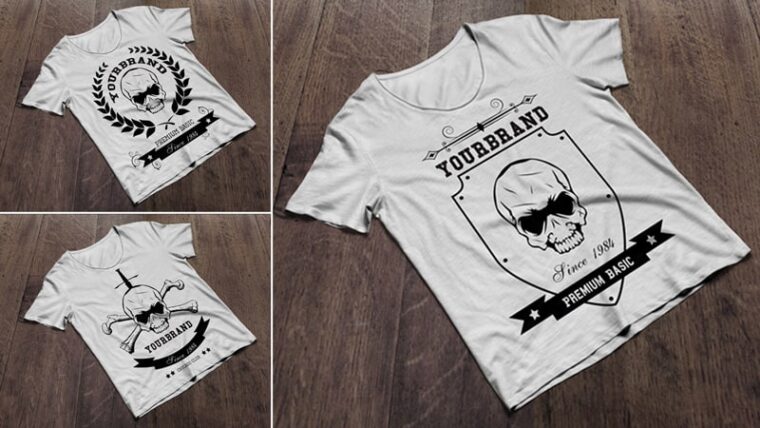 Skull T-Shirt Design Template
